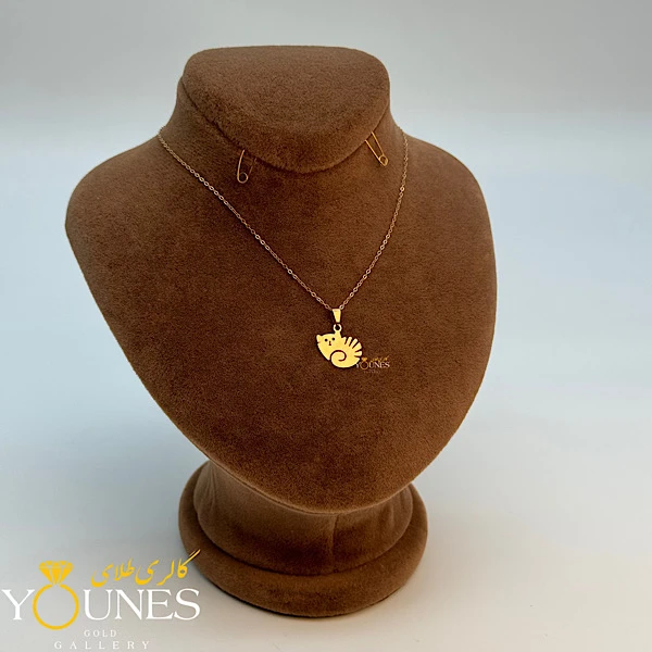 آویز گربه پیشی طلا لیزری